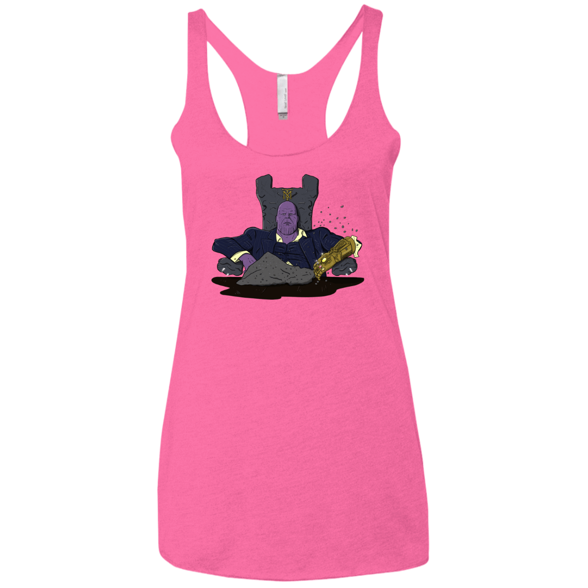 T-Shirts Vintage Pink / X-Small Thanos Montana Women's Triblend Racerback Tank