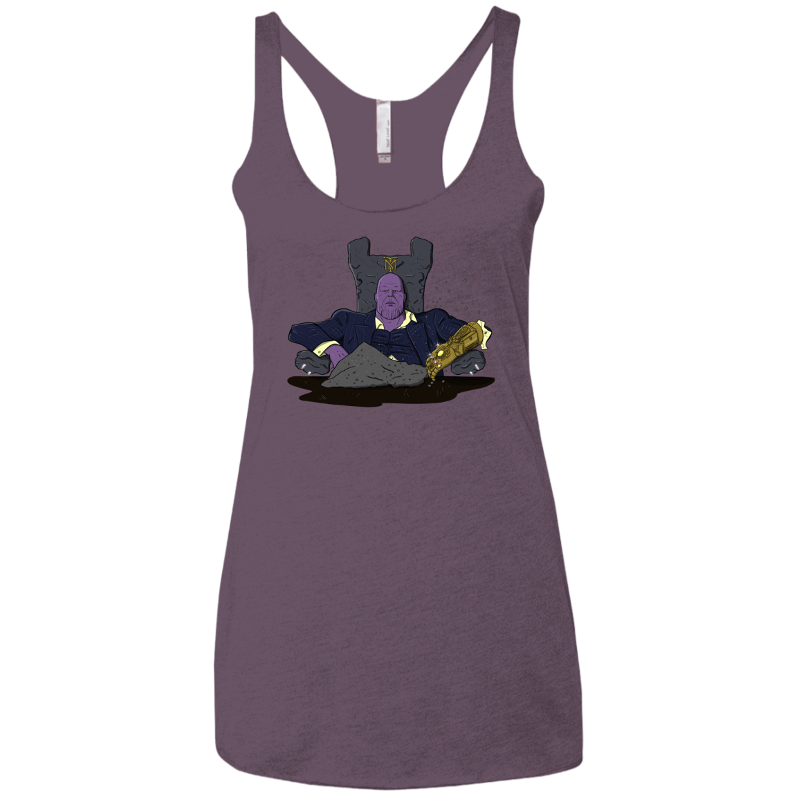 T-Shirts Vintage Purple / X-Small Thanos Montana Women's Triblend Racerback Tank