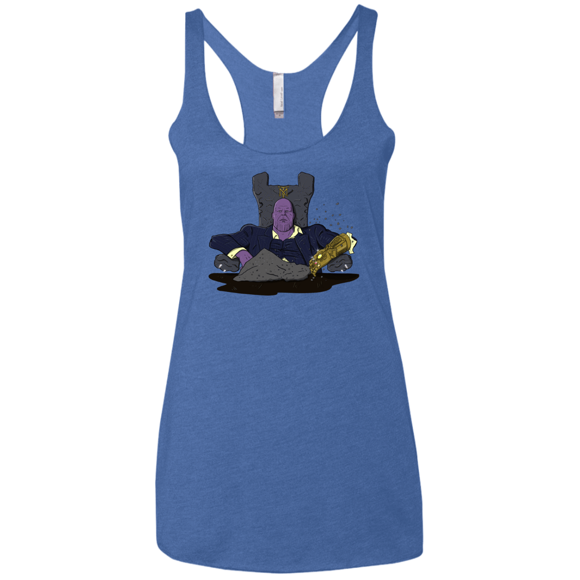 T-Shirts Vintage Royal / X-Small Thanos Montana Women's Triblend Racerback Tank