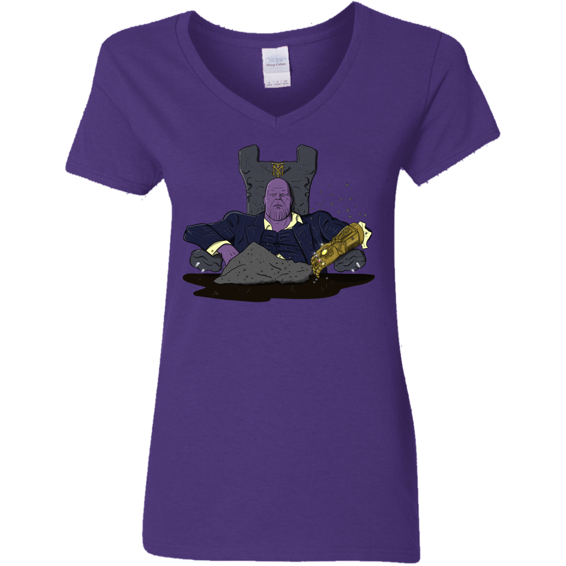 T-Shirts Purple / S Thanos Montana Women's V-Neck T-Shirt