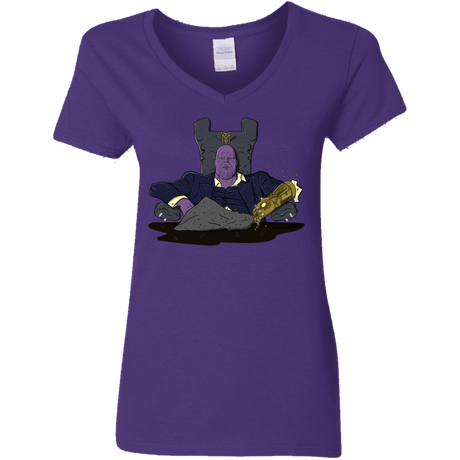 T-Shirts Purple / S Thanos Montana Women's V-Neck T-Shirt