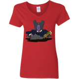 T-Shirts Red / S Thanos Montana Women's V-Neck T-Shirt