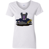 T-Shirts White / S Thanos Montana Women's V-Neck T-Shirt