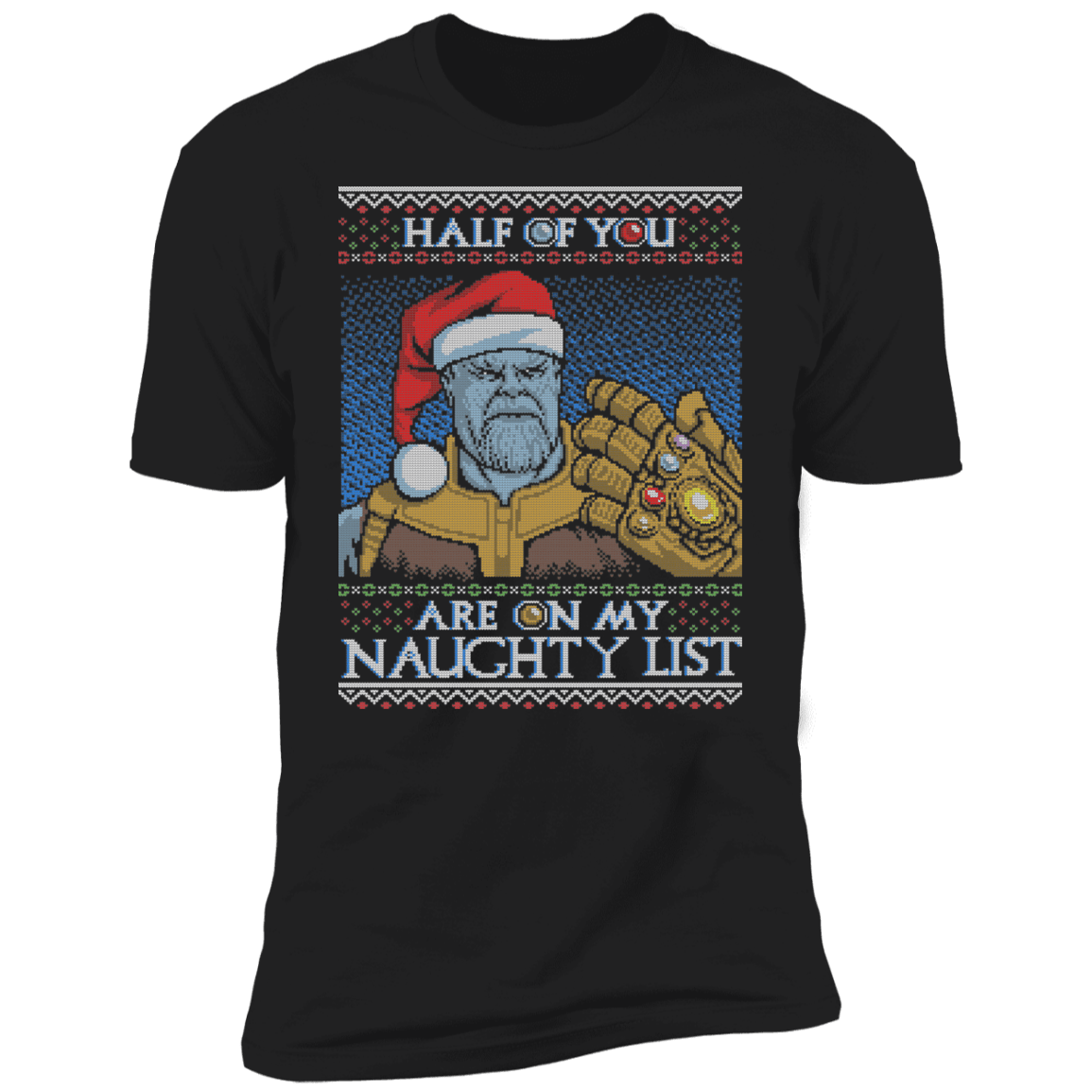 T-Shirts Black / S Thanos Naughty List Men's Premium T-Shirt