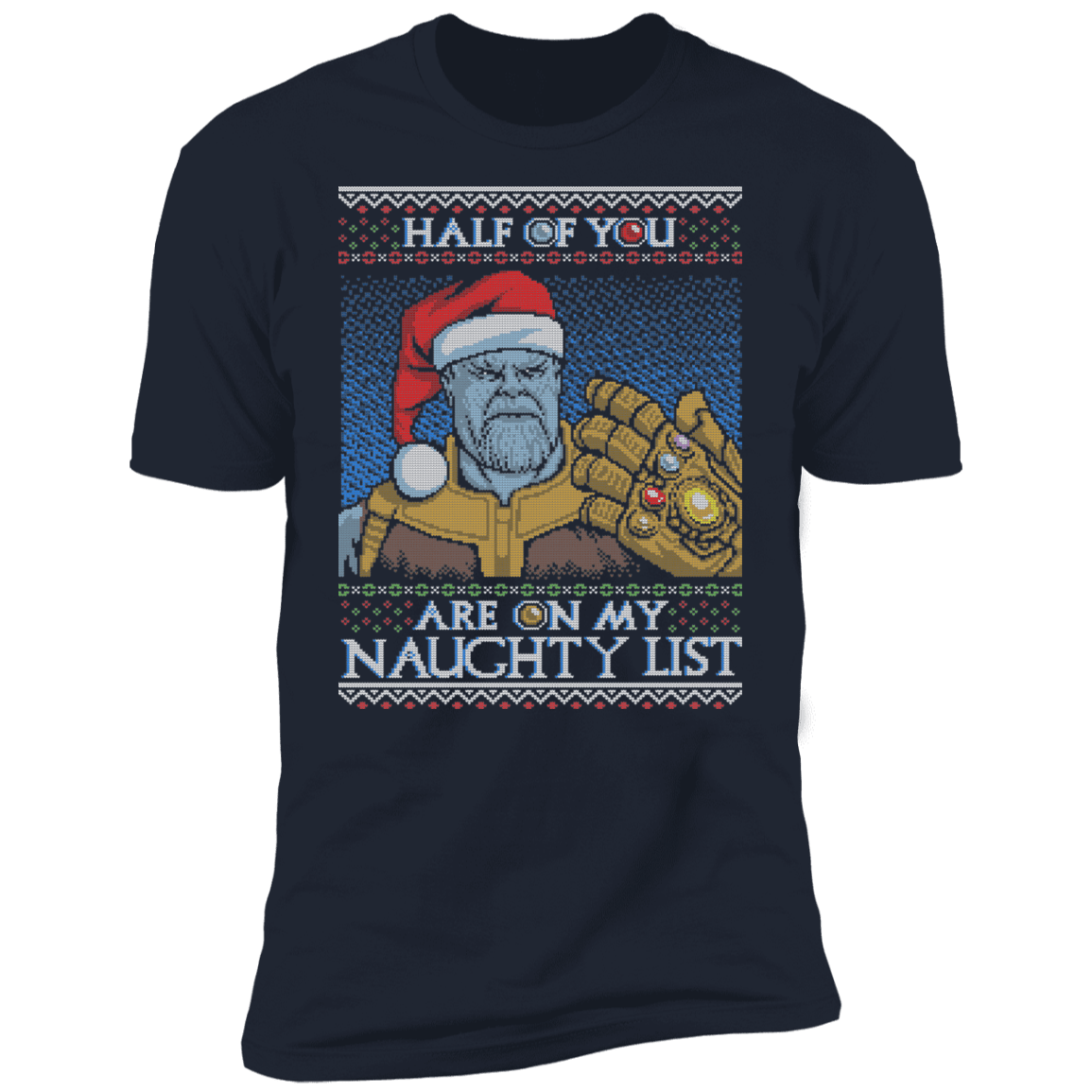 T-Shirts Midnight Navy / S Thanos Naughty List Men's Premium T-Shirt