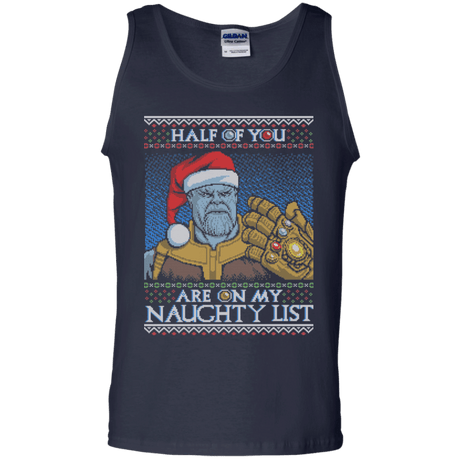 T-Shirts Navy / S Thanos Naughty List Men's Tank Top