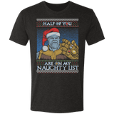 T-Shirts Vintage Black / S Thanos Naughty List Men's Triblend T-Shirt
