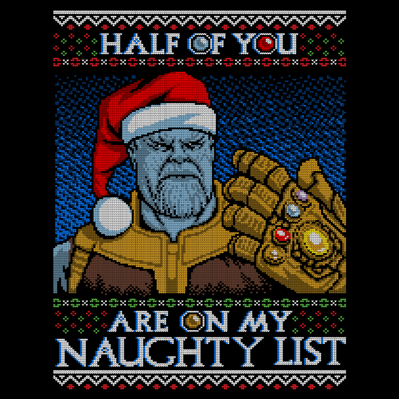 T-Shirts Thanos Naughty List T-Shirt