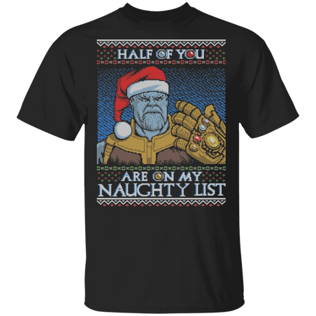 T-Shirts Black / S Thanos Naughty List T-Shirt