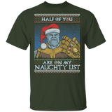 T-Shirts Forest / S Thanos Naughty List T-Shirt