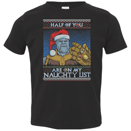 T-Shirts Black / 2T Thanos Naughty List Toddler Premium T-Shirt