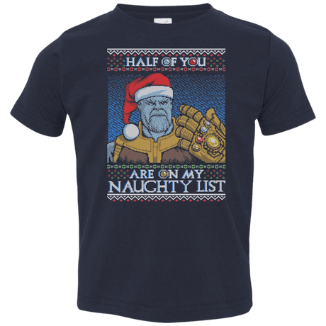 T-Shirts Navy / 2T Thanos Naughty List Toddler Premium T-Shirt