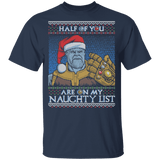 T-Shirts Navy / YXS Thanos Naughty List Youth T-Shirt