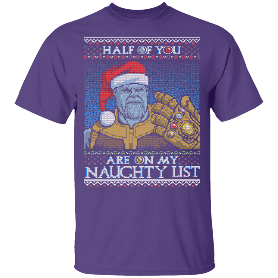 T-Shirts Purple / YXS Thanos Naughty List Youth T-Shirt