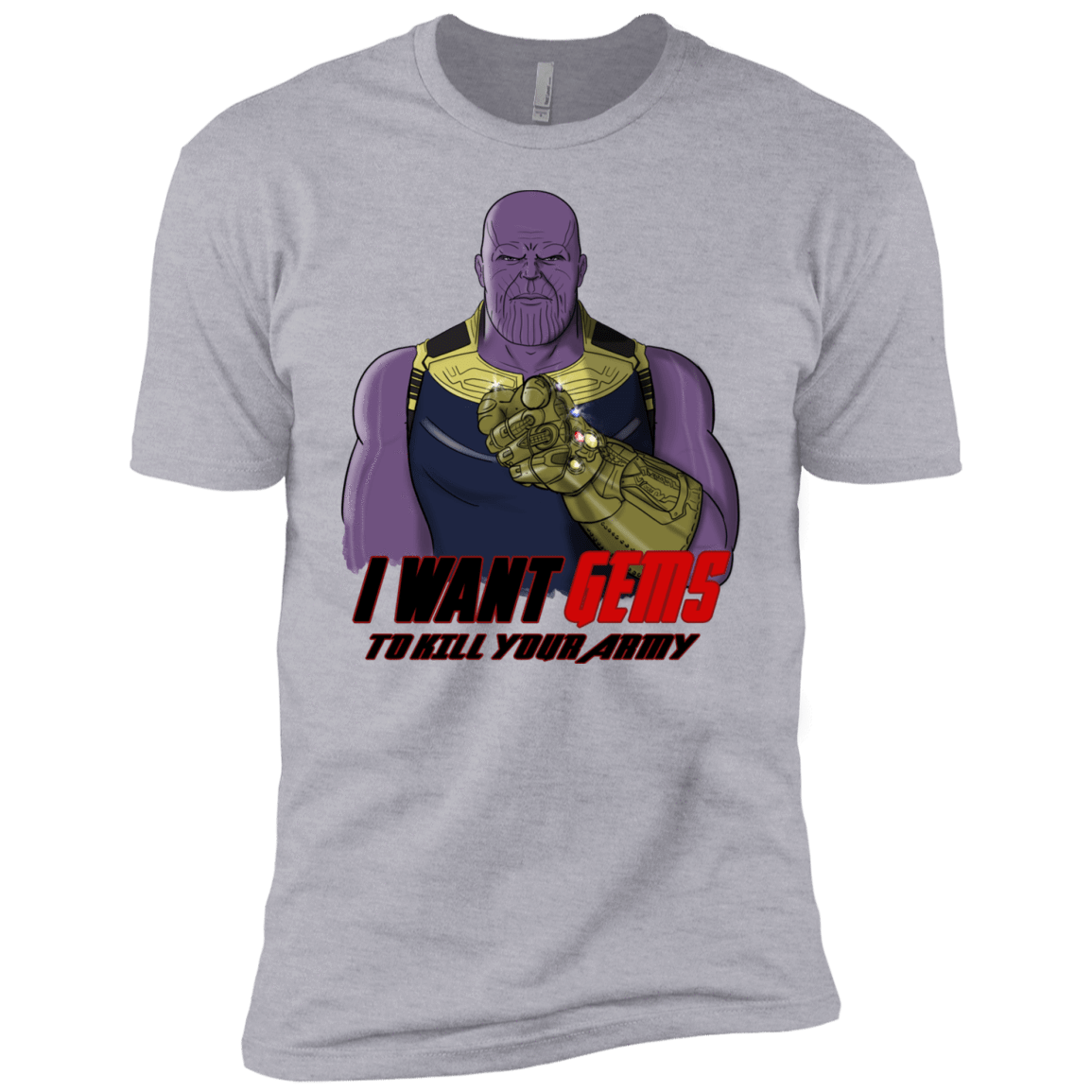 T-Shirts Heather Grey / YXS Thanos Sam Boys Premium T-Shirt