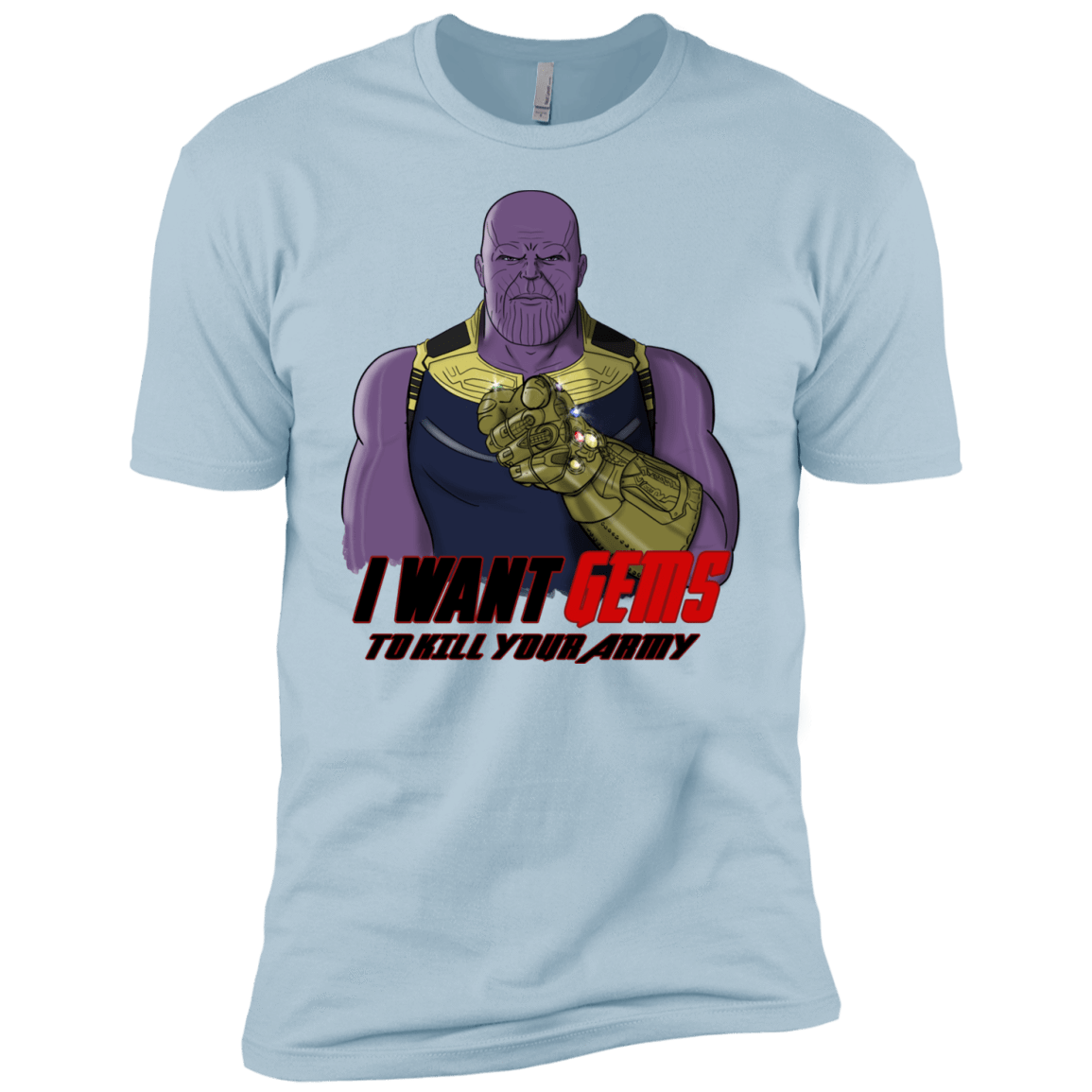 T-Shirts Light Blue / YXS Thanos Sam Boys Premium T-Shirt