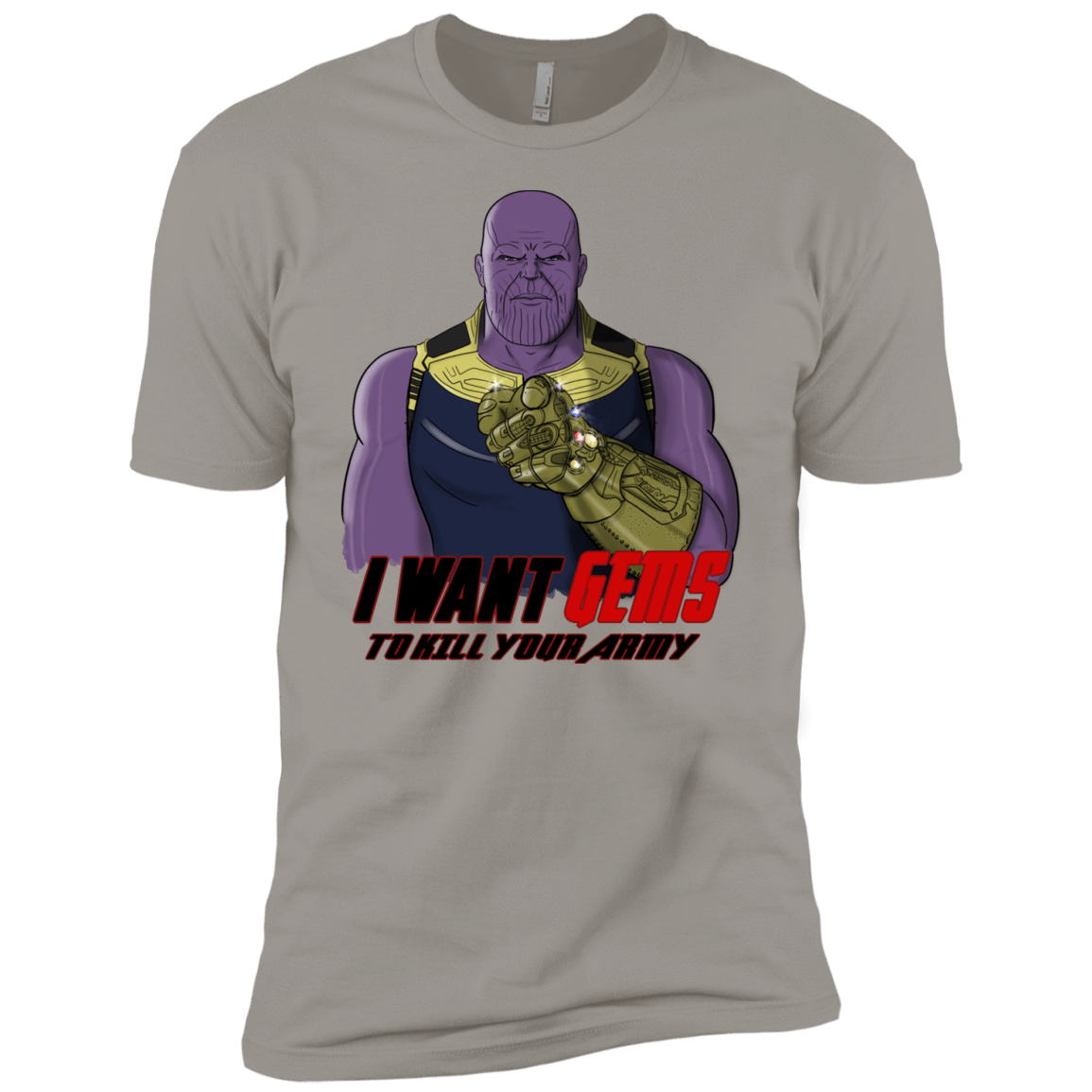 T-Shirts Light Grey / YXS Thanos Sam Boys Premium T-Shirt