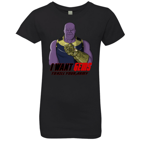 T-Shirts Black / YXS Thanos Sam Girls Premium T-Shirt