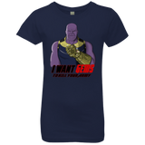 T-Shirts Midnight Navy / YXS Thanos Sam Girls Premium T-Shirt