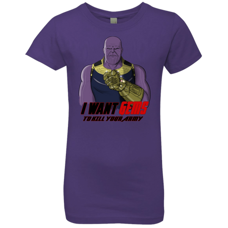 T-Shirts Purple Rush / YXS Thanos Sam Girls Premium T-Shirt