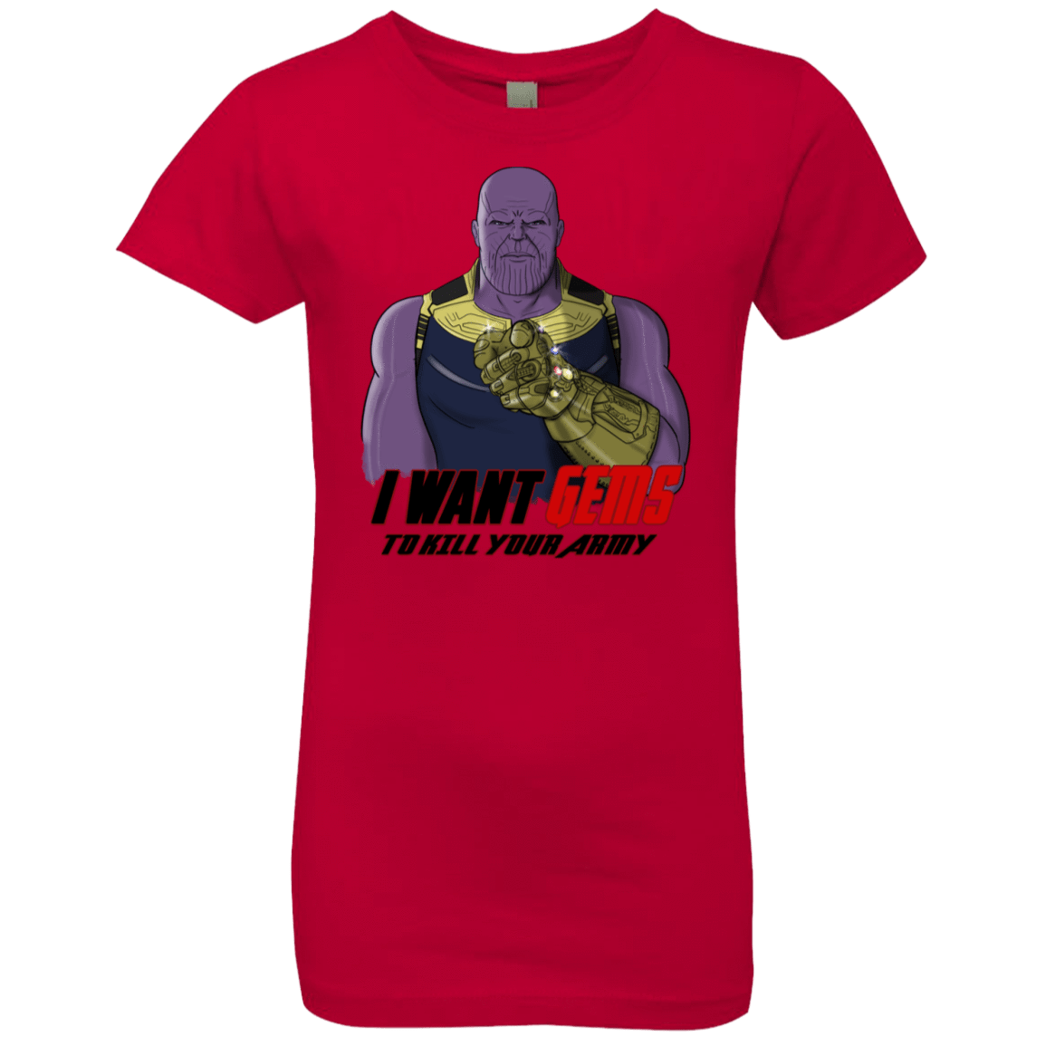 T-Shirts Red / YXS Thanos Sam Girls Premium T-Shirt