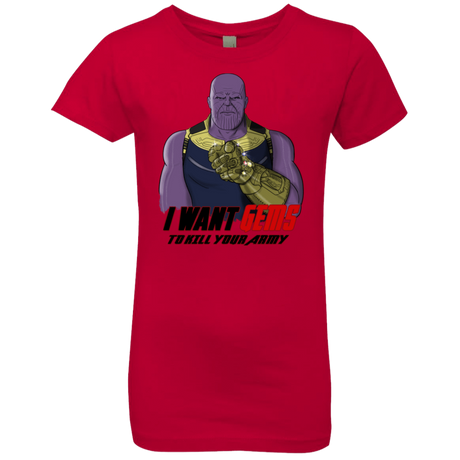 T-Shirts Red / YXS Thanos Sam Girls Premium T-Shirt