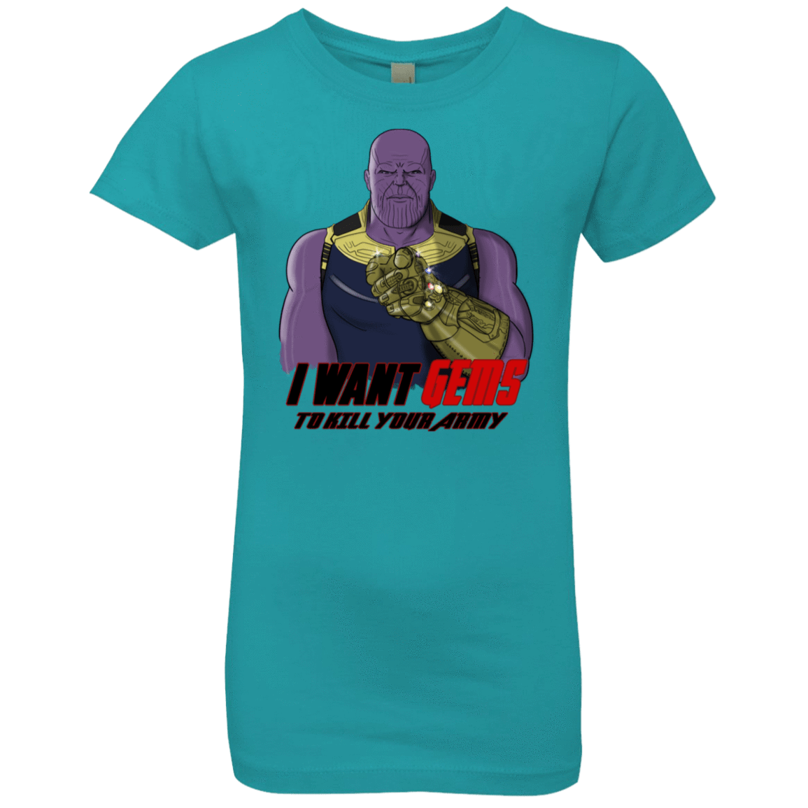 T-Shirts Tahiti Blue / YXS Thanos Sam Girls Premium T-Shirt