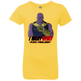 T-Shirts Vibrant Yellow / YXS Thanos Sam Girls Premium T-Shirt