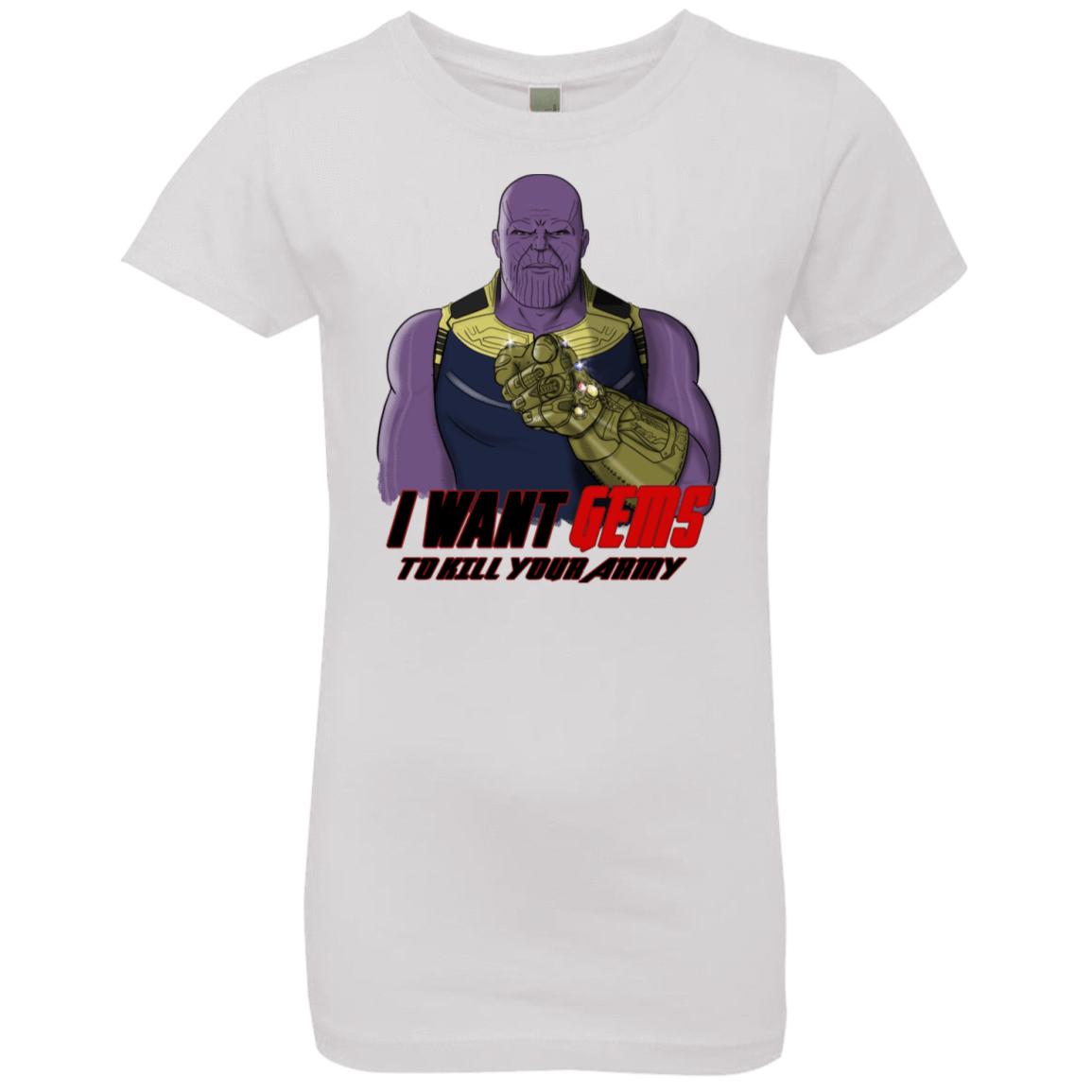 T-Shirts White / YXS Thanos Sam Girls Premium T-Shirt