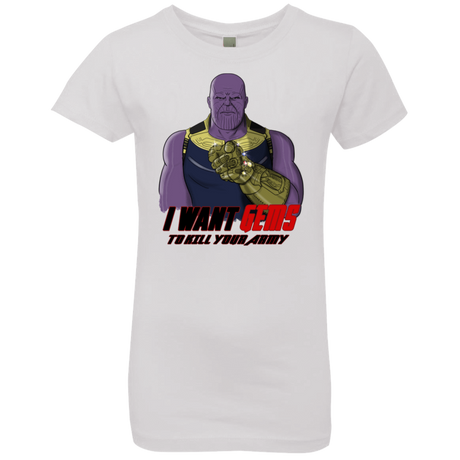 T-Shirts White / YXS Thanos Sam Girls Premium T-Shirt