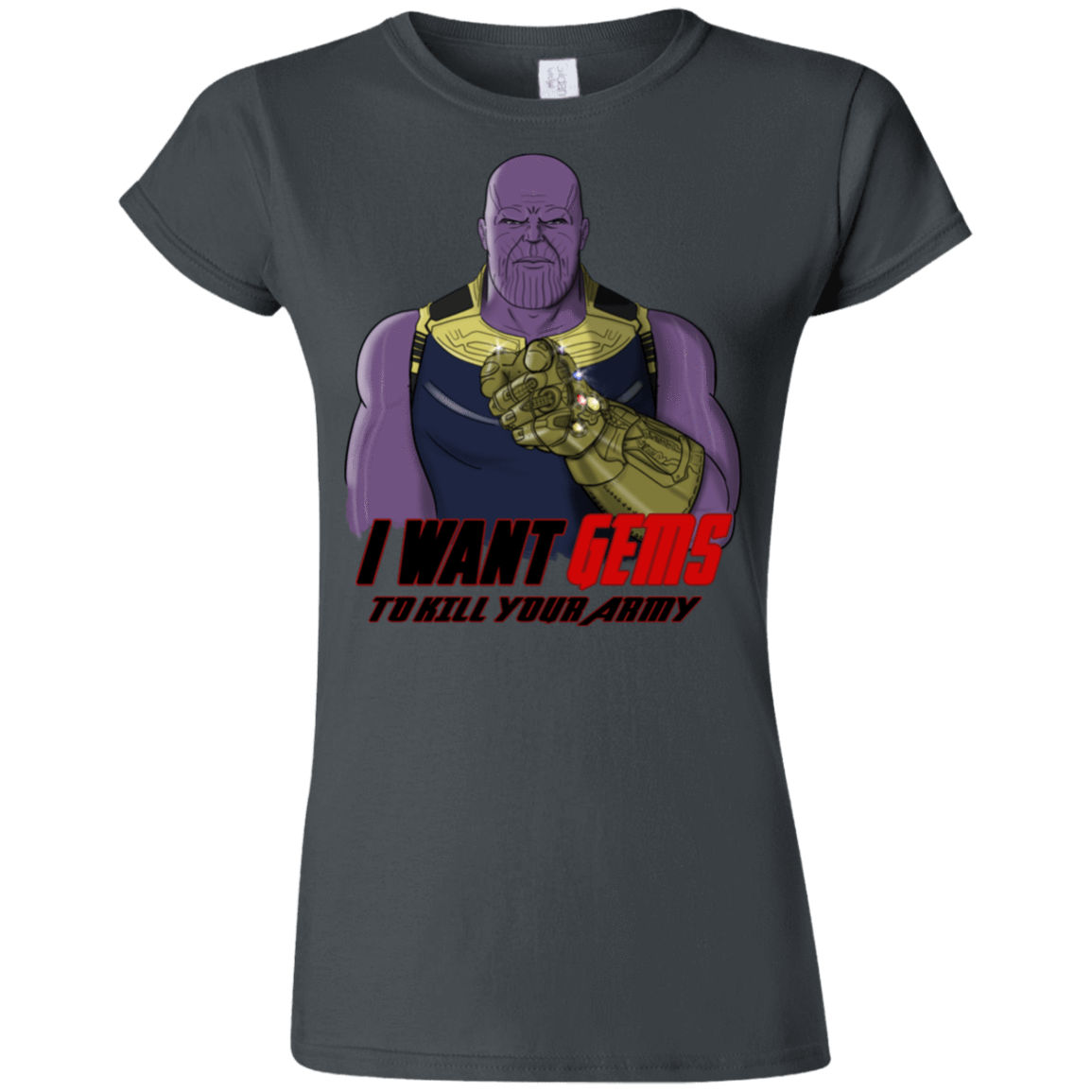 T-Shirts Charcoal / S Thanos Sam Junior Slimmer-Fit T-Shirt