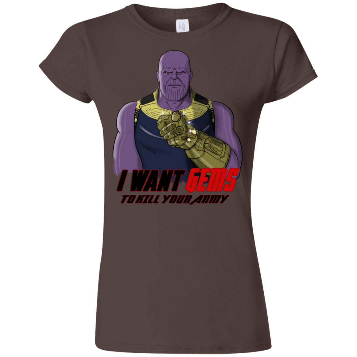 T-Shirts Dark Chocolate / S Thanos Sam Junior Slimmer-Fit T-Shirt