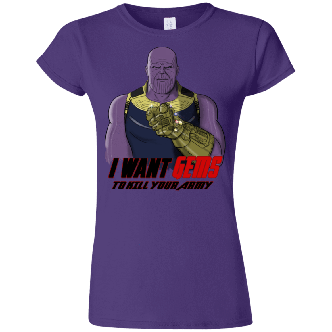 T-Shirts Purple / S Thanos Sam Junior Slimmer-Fit T-Shirt