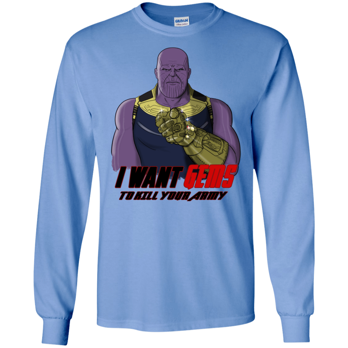 T-Shirts Carolina Blue / S Thanos Sam Men's Long Sleeve T-Shirt