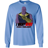 T-Shirts Carolina Blue / S Thanos Sam Men's Long Sleeve T-Shirt