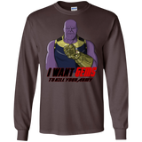 T-Shirts Dark Chocolate / S Thanos Sam Men's Long Sleeve T-Shirt