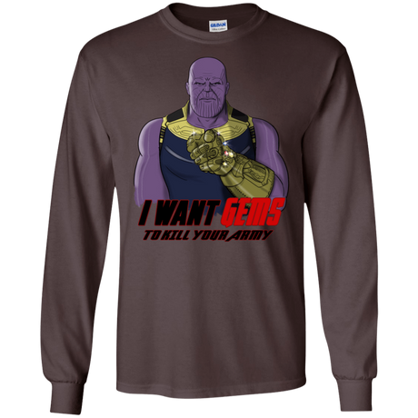 T-Shirts Dark Chocolate / S Thanos Sam Men's Long Sleeve T-Shirt