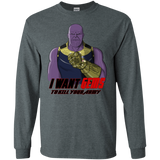 T-Shirts Dark Heather / S Thanos Sam Men's Long Sleeve T-Shirt