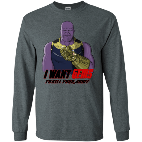 T-Shirts Dark Heather / S Thanos Sam Men's Long Sleeve T-Shirt