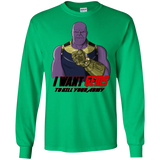 T-Shirts Irish Green / S Thanos Sam Men's Long Sleeve T-Shirt