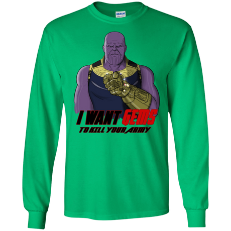 T-Shirts Irish Green / S Thanos Sam Men's Long Sleeve T-Shirt