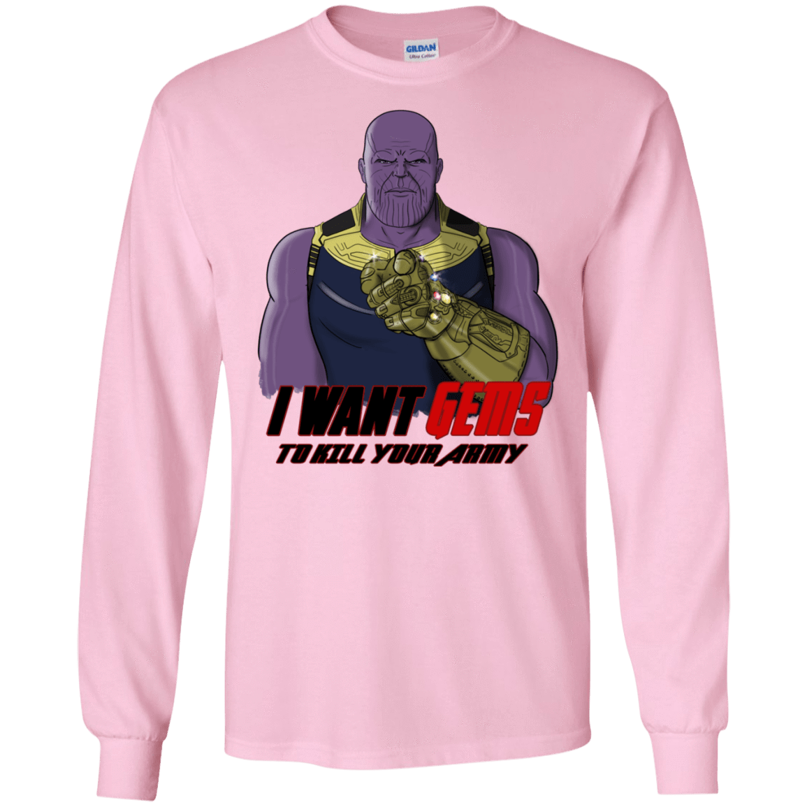 T-Shirts Light Pink / S Thanos Sam Men's Long Sleeve T-Shirt