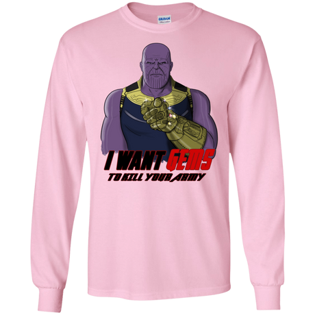 T-Shirts Light Pink / S Thanos Sam Men's Long Sleeve T-Shirt