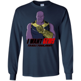 T-Shirts Navy / S Thanos Sam Men's Long Sleeve T-Shirt