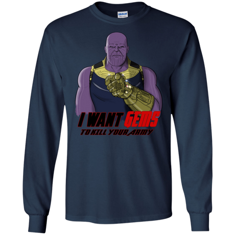 T-Shirts Navy / S Thanos Sam Men's Long Sleeve T-Shirt