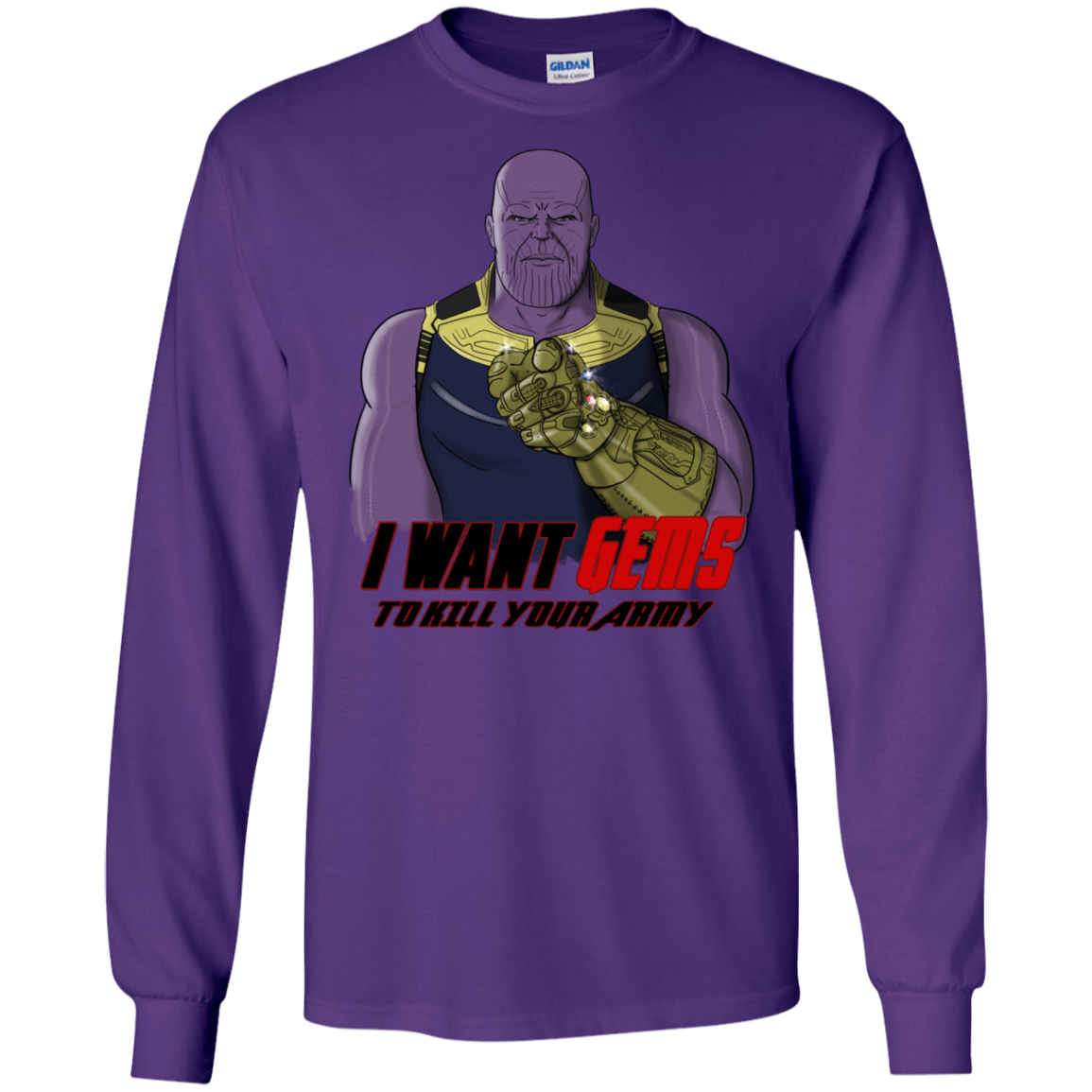 T-Shirts Purple / S Thanos Sam Men's Long Sleeve T-Shirt