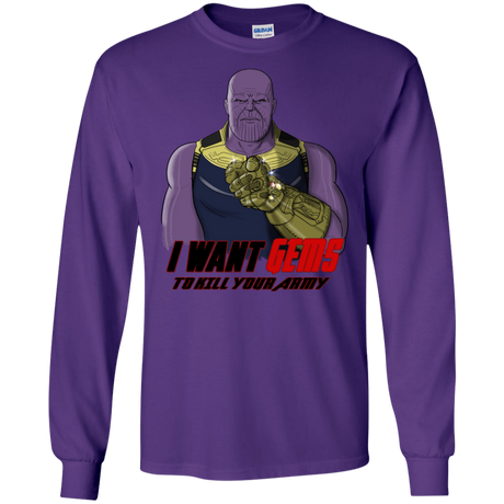 T-Shirts Purple / S Thanos Sam Men's Long Sleeve T-Shirt