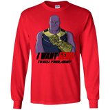 T-Shirts Red / S Thanos Sam Men's Long Sleeve T-Shirt