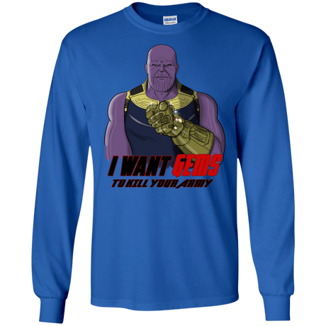 T-Shirts Royal / S Thanos Sam Men's Long Sleeve T-Shirt