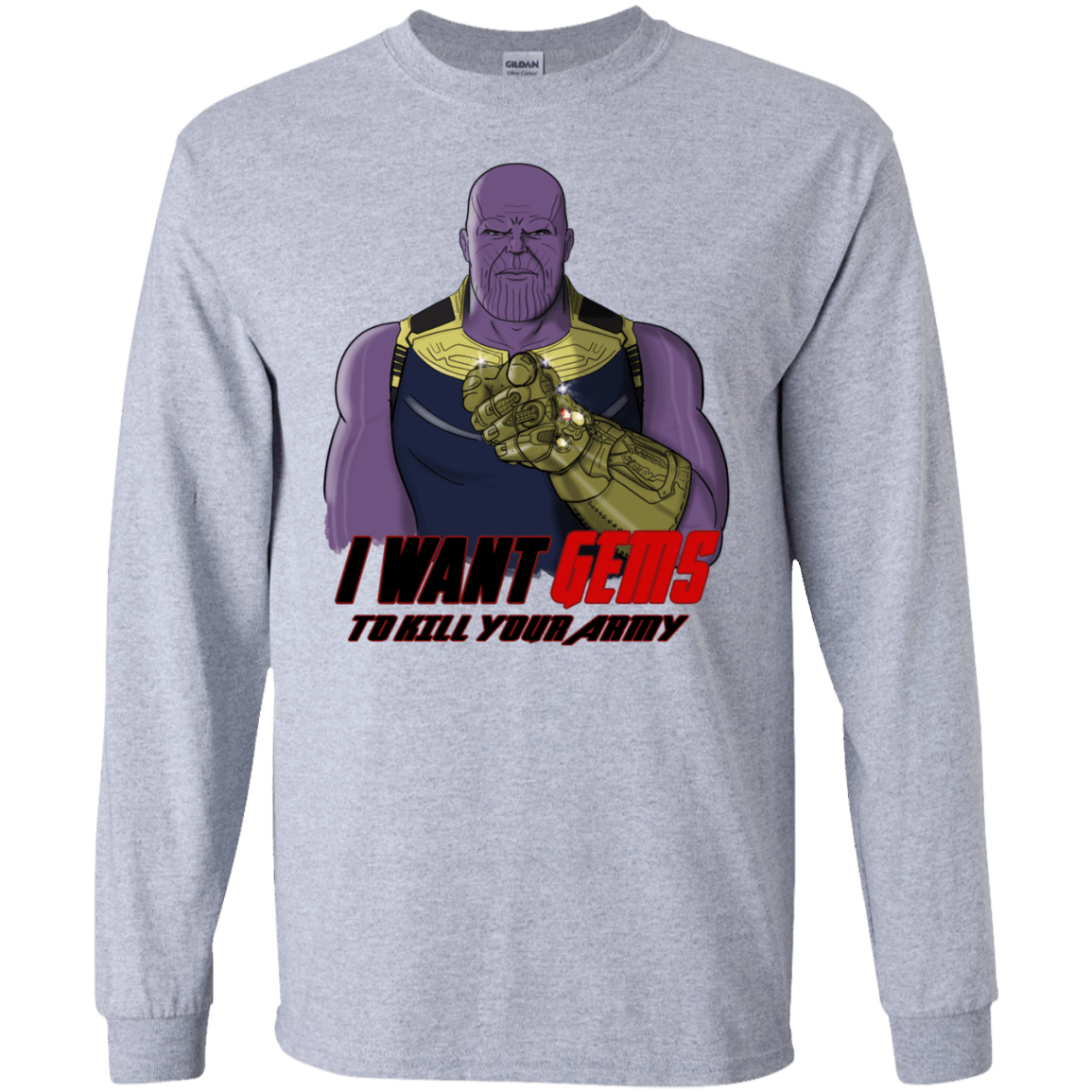 T-Shirts Sport Grey / S Thanos Sam Men's Long Sleeve T-Shirt